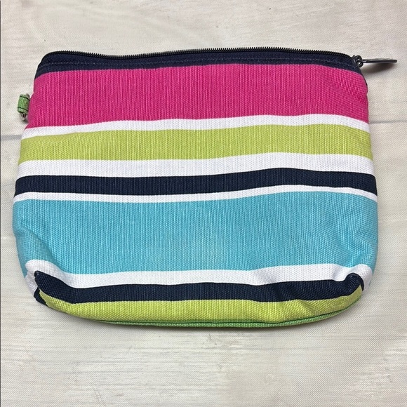 Thirty-one Mini Zipper Pouch Purse Cosmetic Bag in "Preppy Pop" - Picture 1 of 6